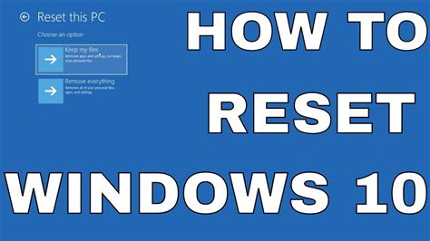 reset pc and remove everything