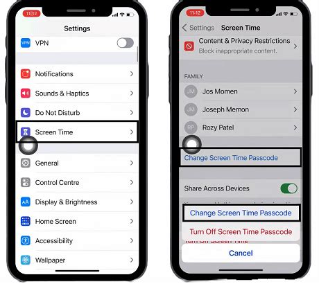 reset screen time passcode using itunes