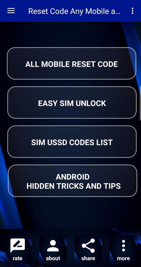 reset sim code