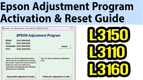 Reset Epson L120 With Adjustment Program Thanh Huyền