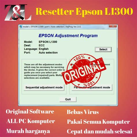 Reset Printer Epson L1300: Panduan Lengkap dan Mudah
