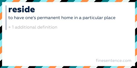 Reside Meaning Explained Simply