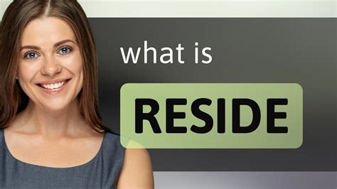 reside meaning in nepali with example