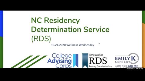 residency determination service nc number