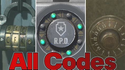 Resident Evil 2 Personal Safe Code