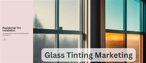 residential window tint installation