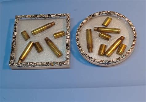 Resin Coasters With Bullets