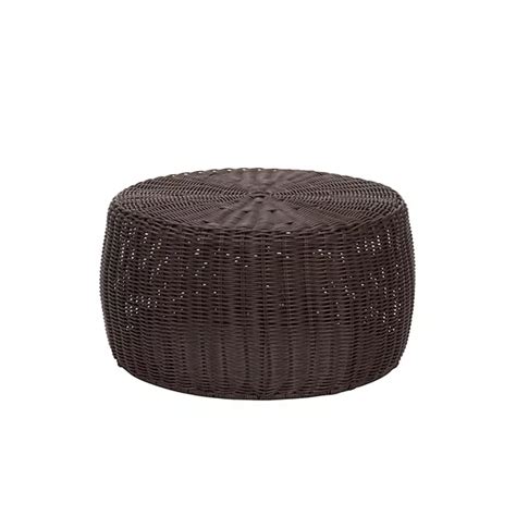 Resin Wicker Ottoman Table