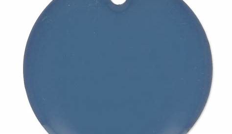 Ronds résine époxy 20 mm Bleu Turquoise x5 Perles & Co