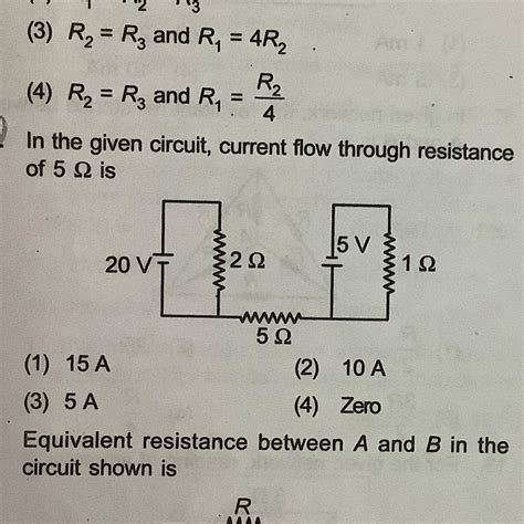 Resistance In A Circuit Current Flow