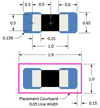 Resistor Capacitor Footprint