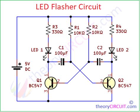 Resistor Capacitor Led Flasher