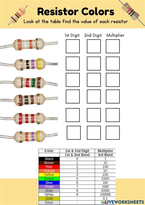 Resistor Color Code Test Questions