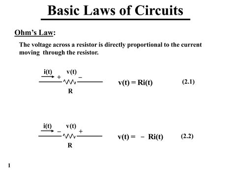 Resistor Laws