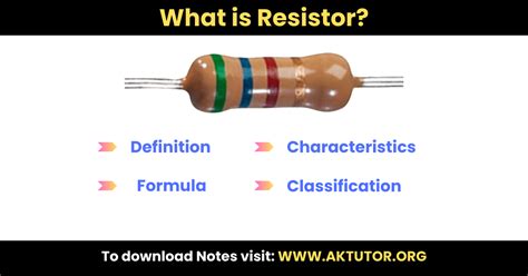 Resistor Official Definition