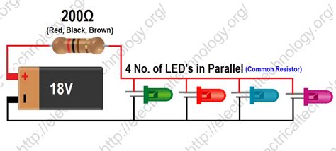 Resistors In Parallel With Led
