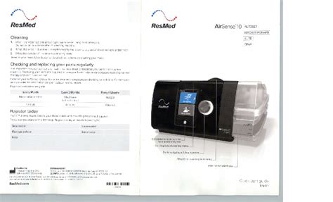 resmed airsense 10 elite cpap machine manual