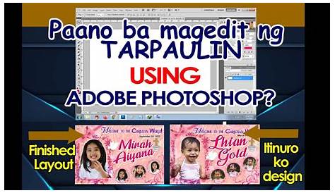 How to Set Tarpaulin Layout Size Using Adobe Photoshop - YouTube