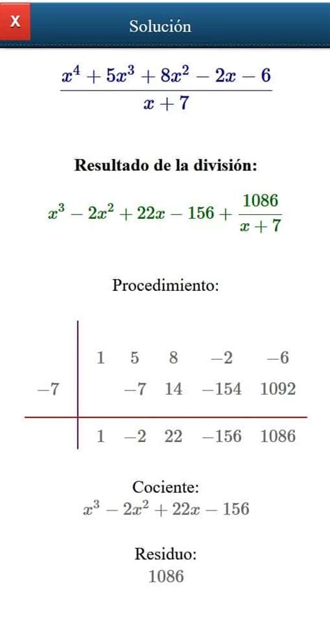 REGLA RUFFINI PROBLEMAS RESUELTOS DE DIVISION DE POLINOMIOS PDF