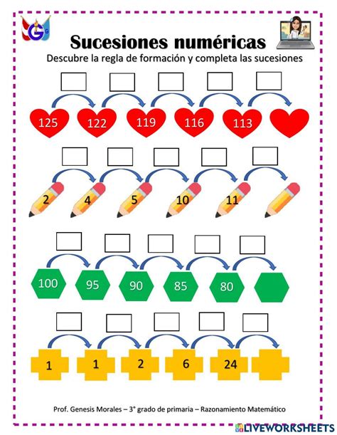 Ejercicio interactivo de Sucesiones numéricas