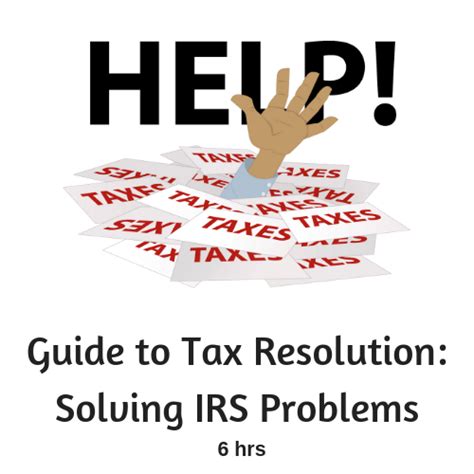 resolving tax problems with irs