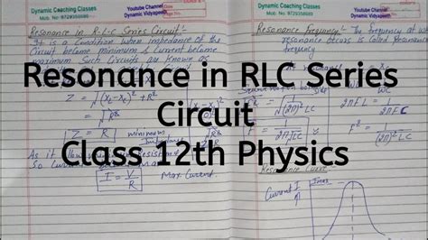resonance in physics class 12