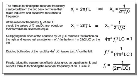 resonance in physics formula