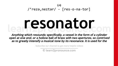 Resonator Kid Definition