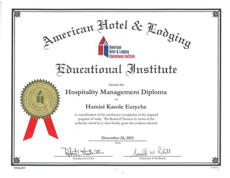 resort and hospitality management degree