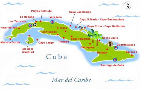 resort map of cuba