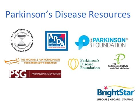 resources for parkinson's disease