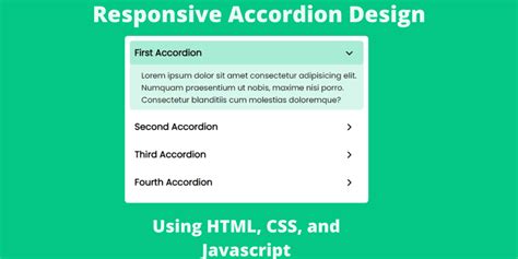 Responsive Accordion Html Css