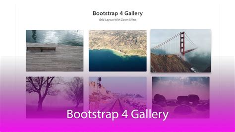 Responsive Lightbox Gallery With Bootstrap 4