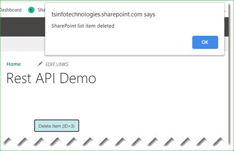 rest api delete list of items
