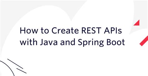 rest api in java without spring