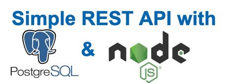 rest api node js postgresql