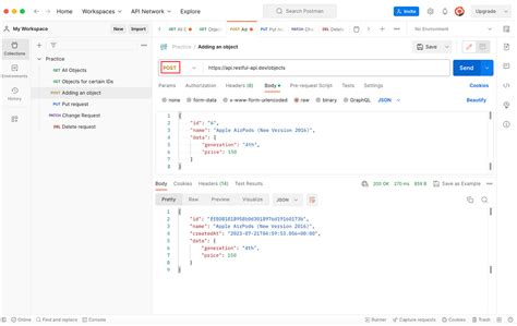 rest api post request with body