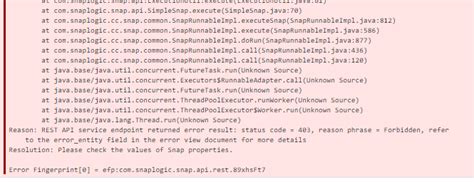 rest api service endpoint returned error result status code 401