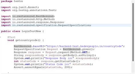 rest assured api testing sample code