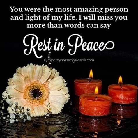 rest in peace message example