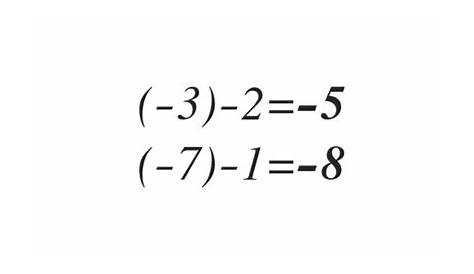 Obj 6 Resta de Numeros Enteros Sumas Algebraicas