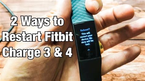 Restarting Fitbit Charge 3