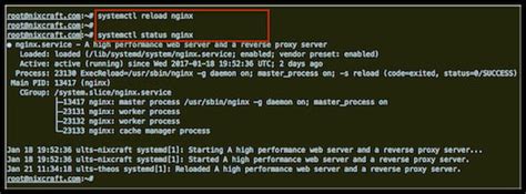restart nginx server command