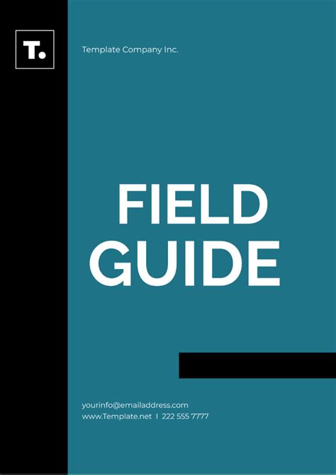 Restaurant Field Guide Template
