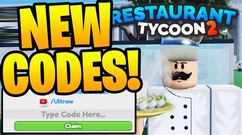 restaurant tycoon 2 codes