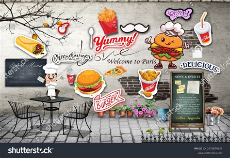Restaurant Wallpaper Template
