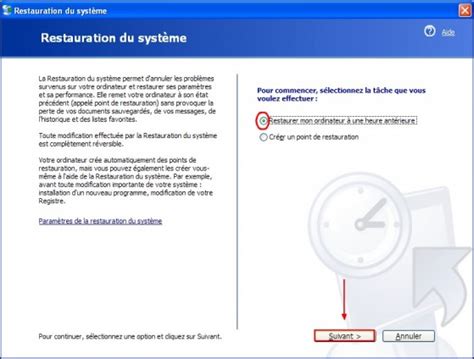 Windows 10 comment restaurer le système à partir d