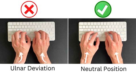 Resting Wrists On Table While Typing