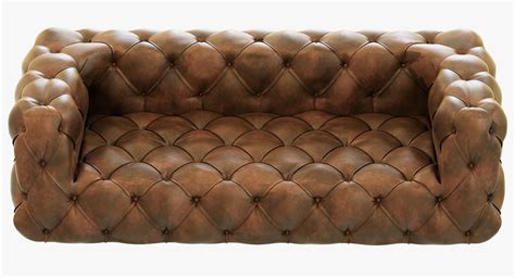 Incredible Restoration Hardware Soho Tufted Leather Sofa Best References