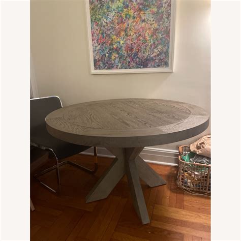 Restoration Hardware Round Extendable Table
